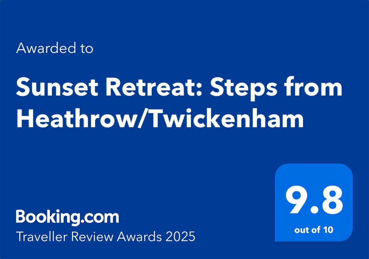 شقة Sunset Retreat: Steps From Heathrow/Twickenham هاونسلو المظهر الخارجي الصورة
